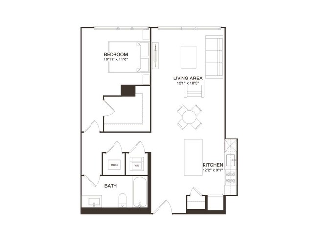 Floorplan - 8001 Woodmont