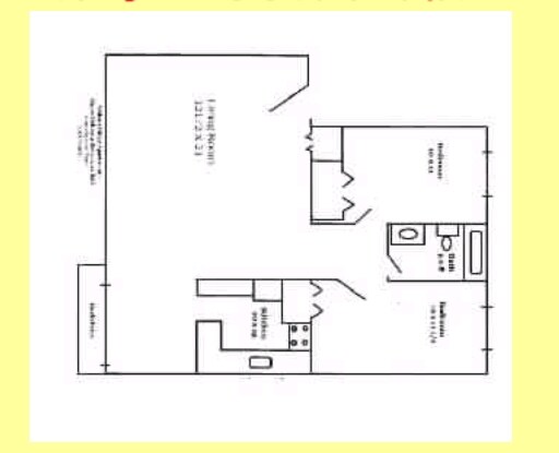 Red Floor Plan - Walnut Ridge Apartments