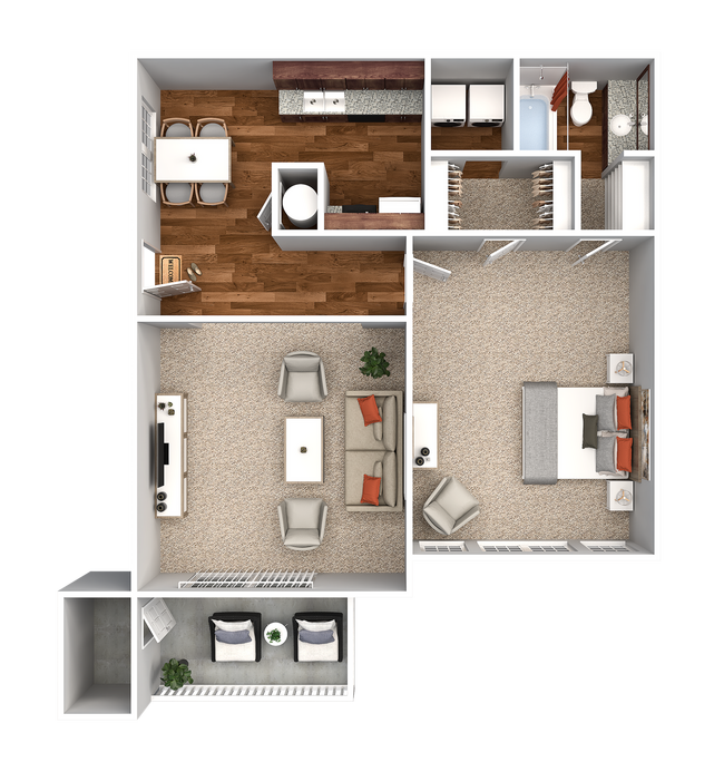 1 bedroom 1 bathroom - Branchwater