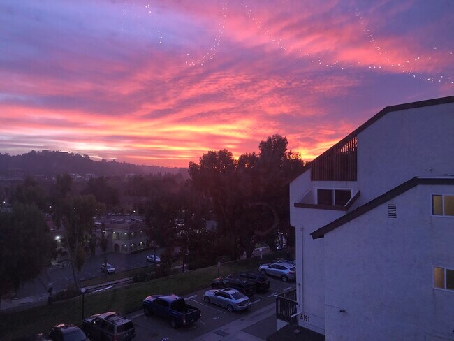 sunset from balcony - 6171 Rancho Mission Rd