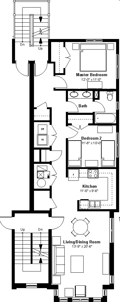 2BR/1BA - Emerson Square Apartments
