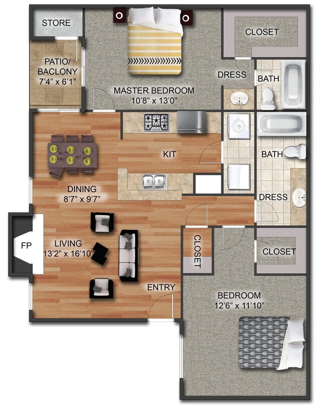 Floorplan - Ashton Apartments