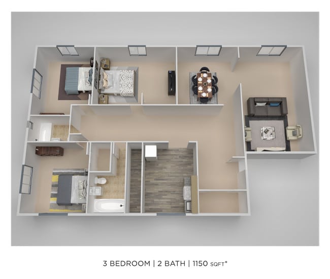 Floorplan - South Street Apartment Homes