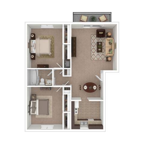 Floorplan - Black Hawk Apartments