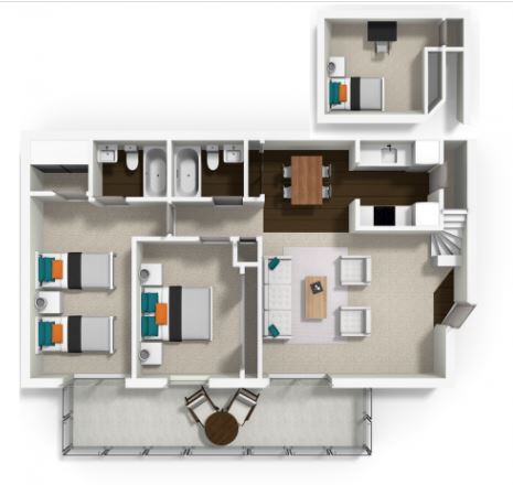 Floorplan - La Salle Apartments