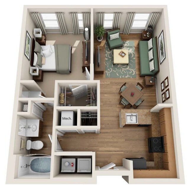 Floorplan - Summerfield At Morgan Metro Apartments