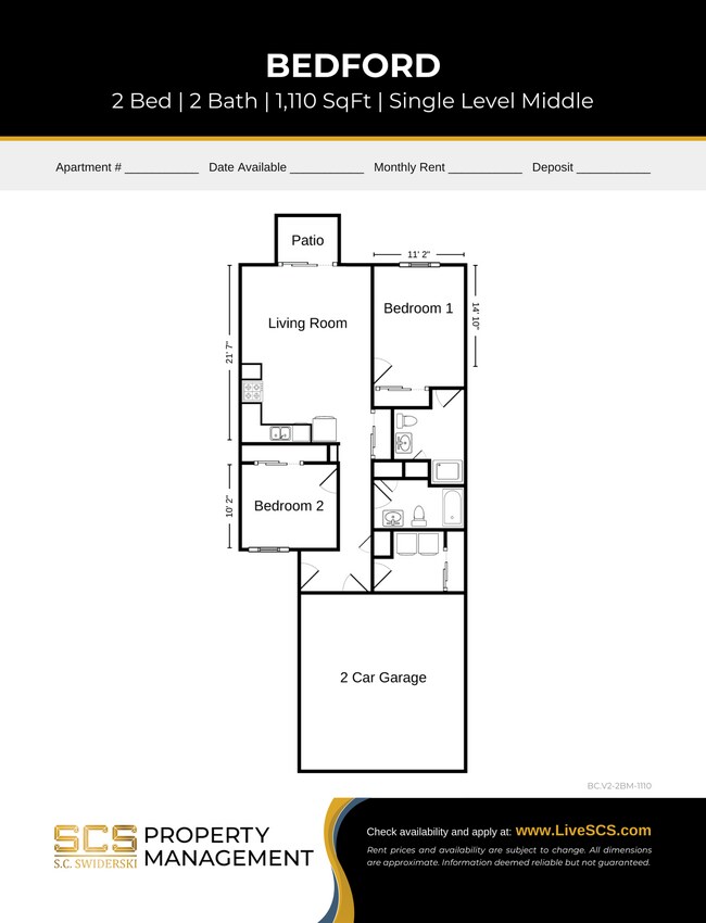 Floorplan - SCS Athens Apartment Community