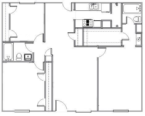 3BR/2BA - Summit Park Apartments