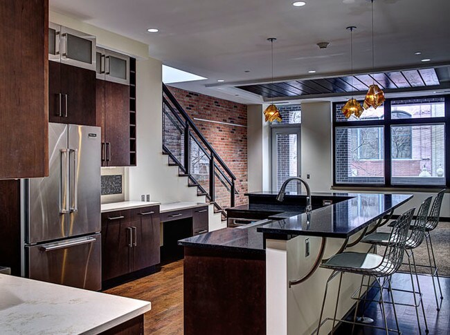 Kitchen and living room overview - 155 Corporation Alley