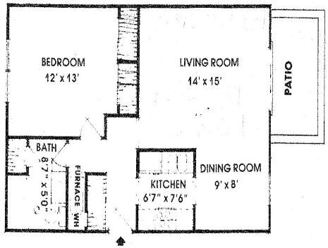 1BR/1BA - Courtyard Square