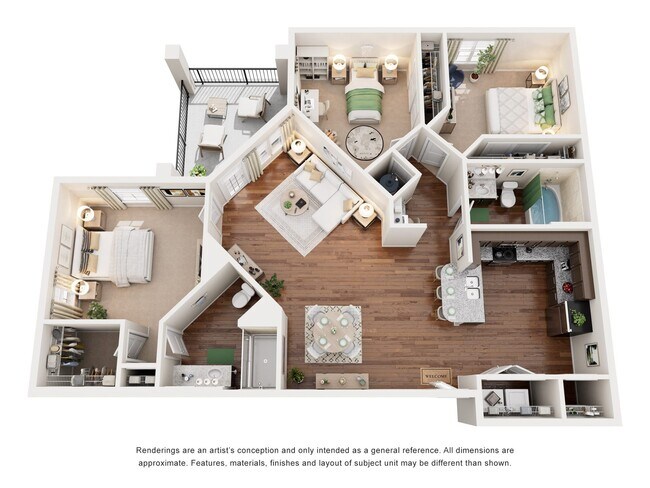 Floorplan - Integra Vistas Apartments