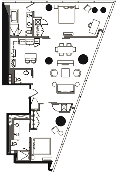 2BR/2.5BA - Veer Towers