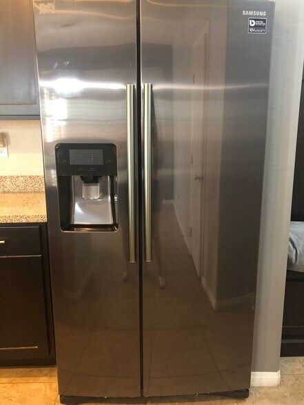 a few months old new refrigerator was just installed - 263 Garden Trellis Ct