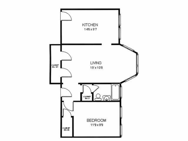 Floorplan - 425-431 N. Humphrey Ave.