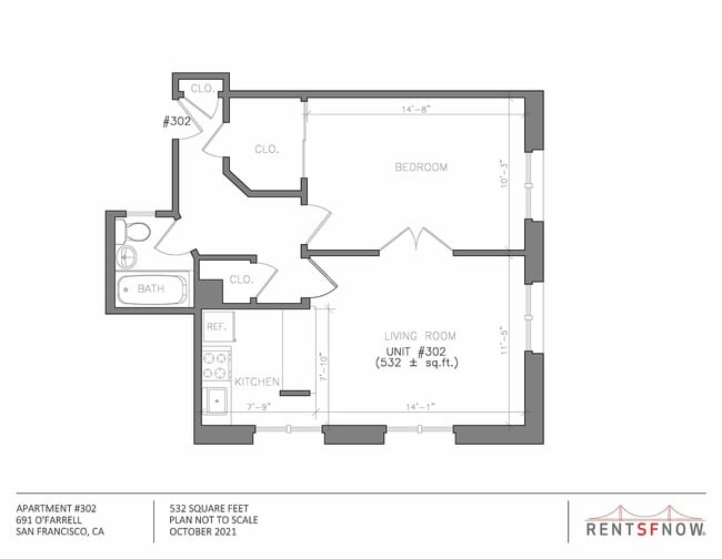 Floorplan - 691 O'Farrell