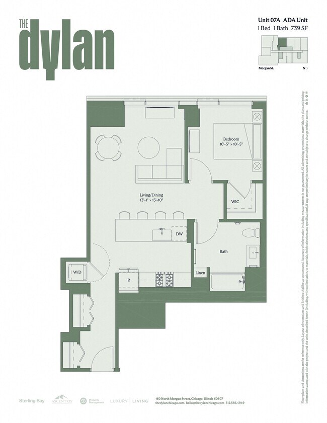 Floorplan - The Dylan Chicago