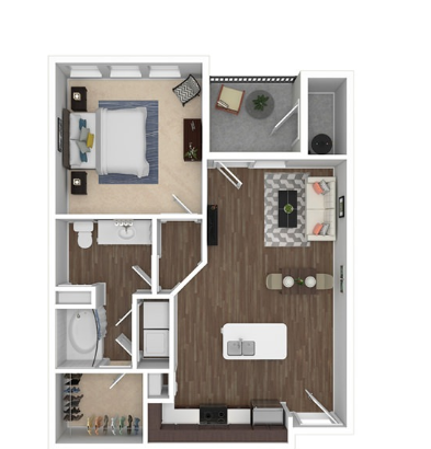 Lake Link, 1 bed x 1 bath, 729 sq. ft. - Cortland Broomfield