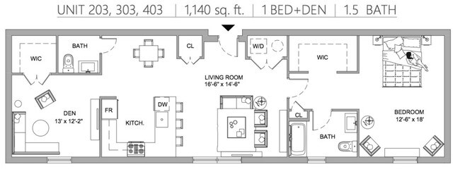 Unit 203,303,403 - Le Parc
