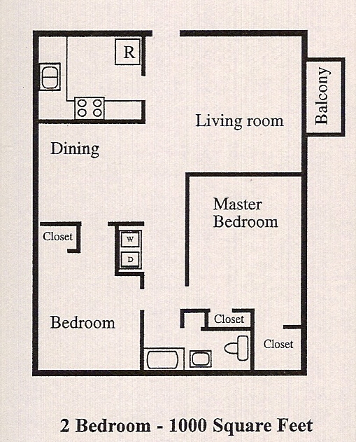 2BR/2BA - Oak Tree Apartments