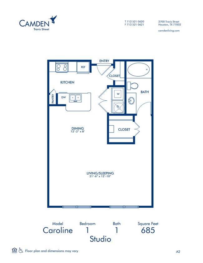 Floorplan - Camden Travis Street