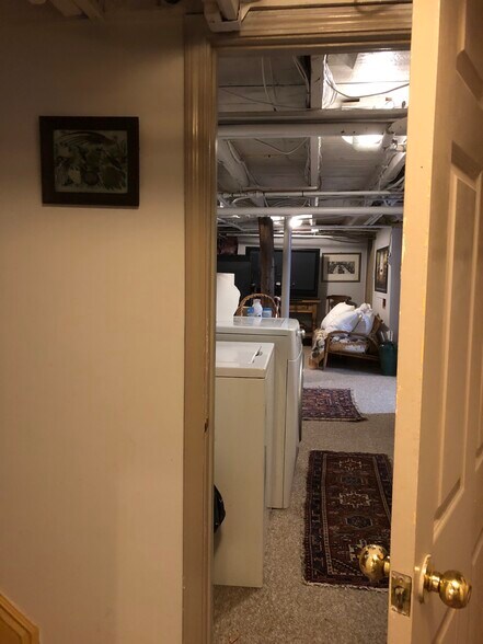 looking into basement and shared w/d - 40 Sumner St