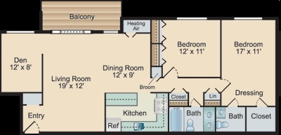 2BR/2BA - Edgewood Apartments