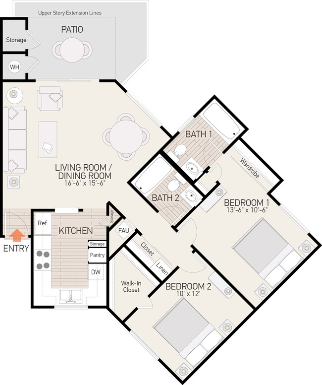 Floorplan - Windwood Glen Apartment Homes