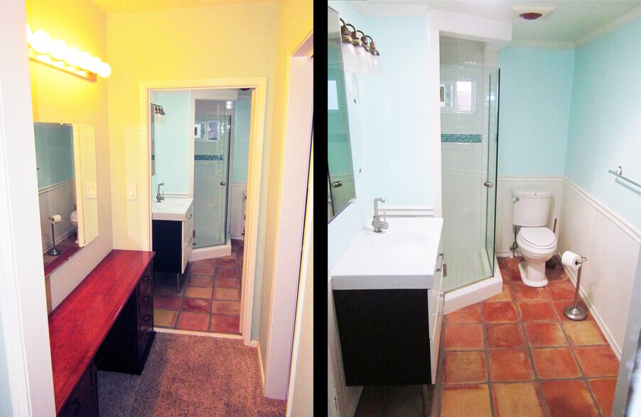 Primary Bathroom, walk-in closet and vanity area - 15341 Cohasset St