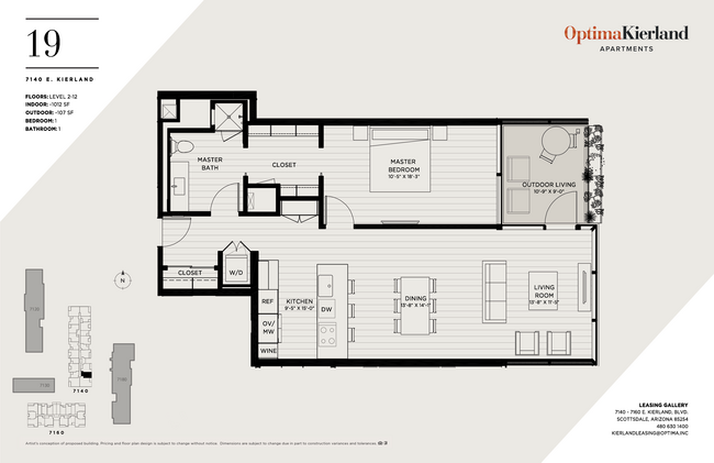 Floorplan - Optima Kierland Apartments