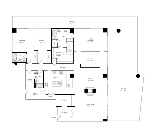 Floorplan - The Heights at Park Lane