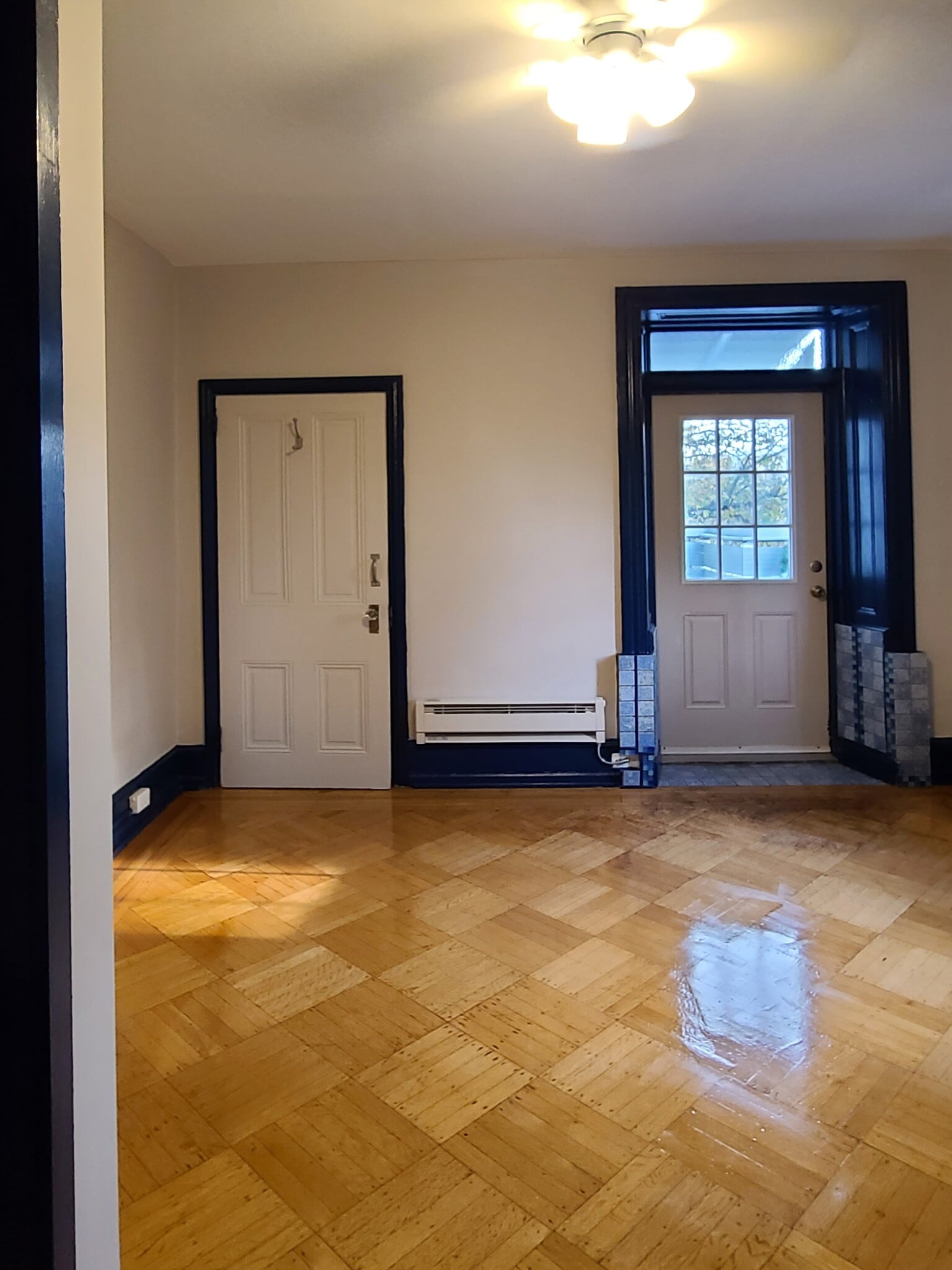 Bedroom doors to bathroom and deck - 443 Green Ln