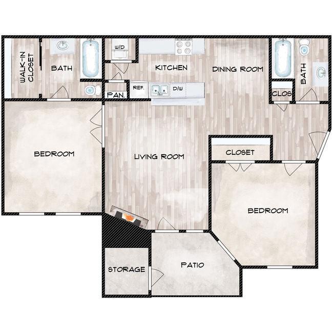 Floorplan - The Davis Apartments