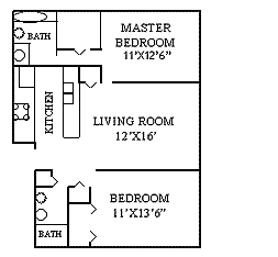 2BR/2BA - The Point Apartments