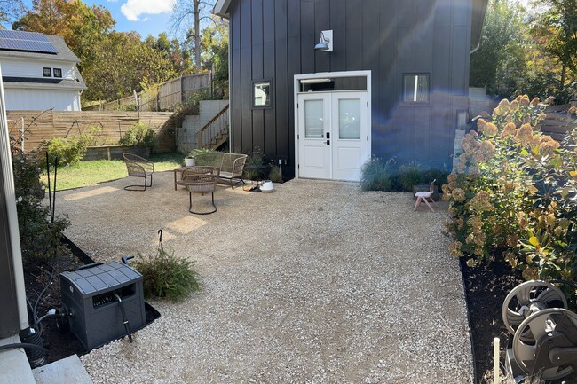 Apartment is ABOVE garage (pictured) accessed via exterior stairs - 120 Oaklawn Court