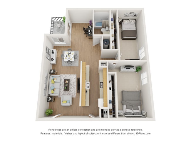 Daron Village_2Bd .jpg - Vue at Harwell Apartments