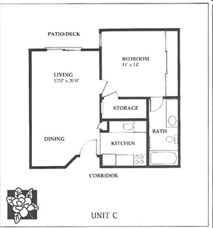 1BR/1BA - Magnolia Plaza Senior Apartments