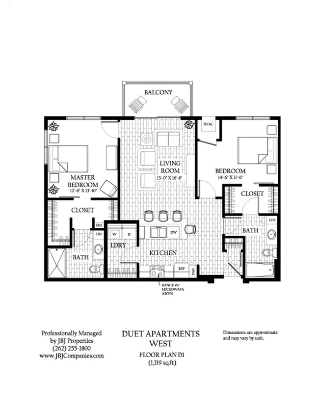 Floorplan - Duet Apartments