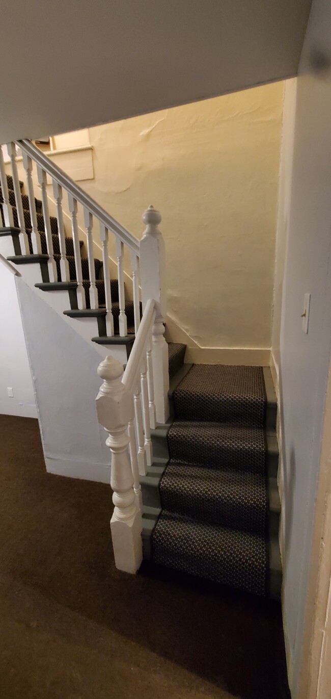 New stair carpeting - 13 Center St