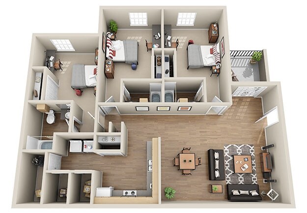 3BR/3BA - Stadium Suites Student Housing