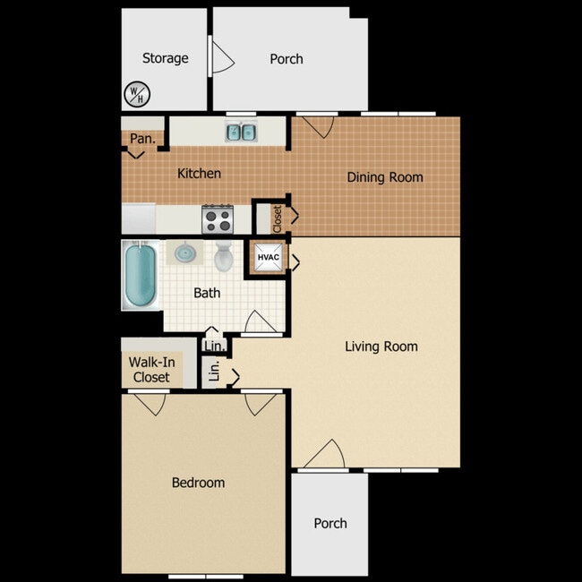 Floorplan - Whispering Oaks Apartments