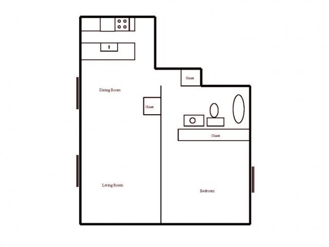 1BR/1BA - Sawtooth Village Apartments