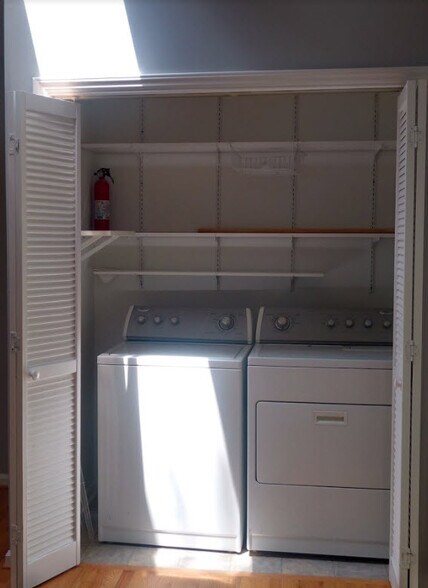 Laundry room is upstairs. Owner provides use for renters. - 1547 Fountain Ridge Rd