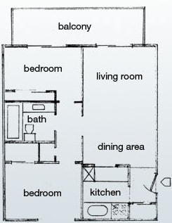 2BR/1BA - Vista Palms Apartments