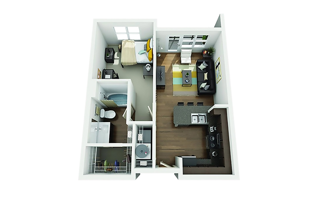 A2-33-North-Apartments-Denton-TX - The Lorimer