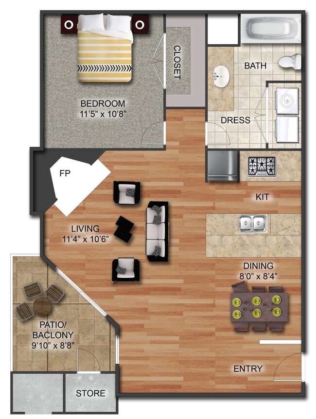 Floorplan - Ashton Apartments