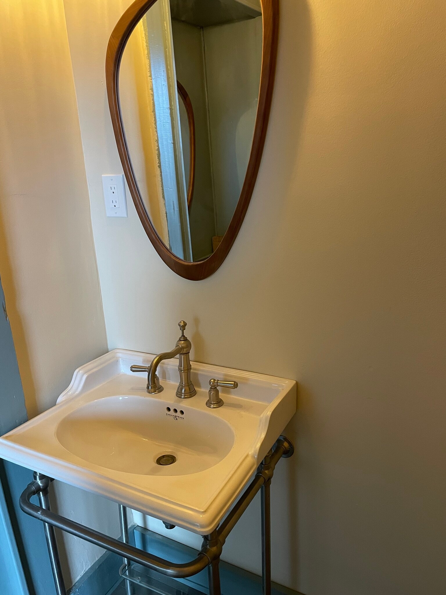 Powder room with console sink - 6 E Main St