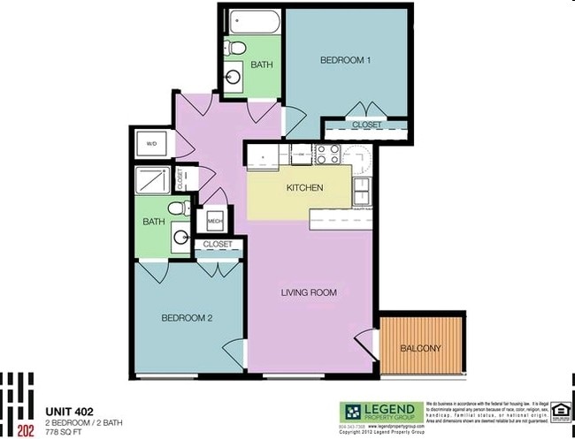 2BR/2BA 778 - Terrace at the Masonry