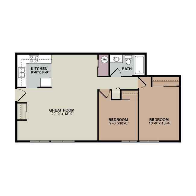 Floorplan - Raintree West Apartments