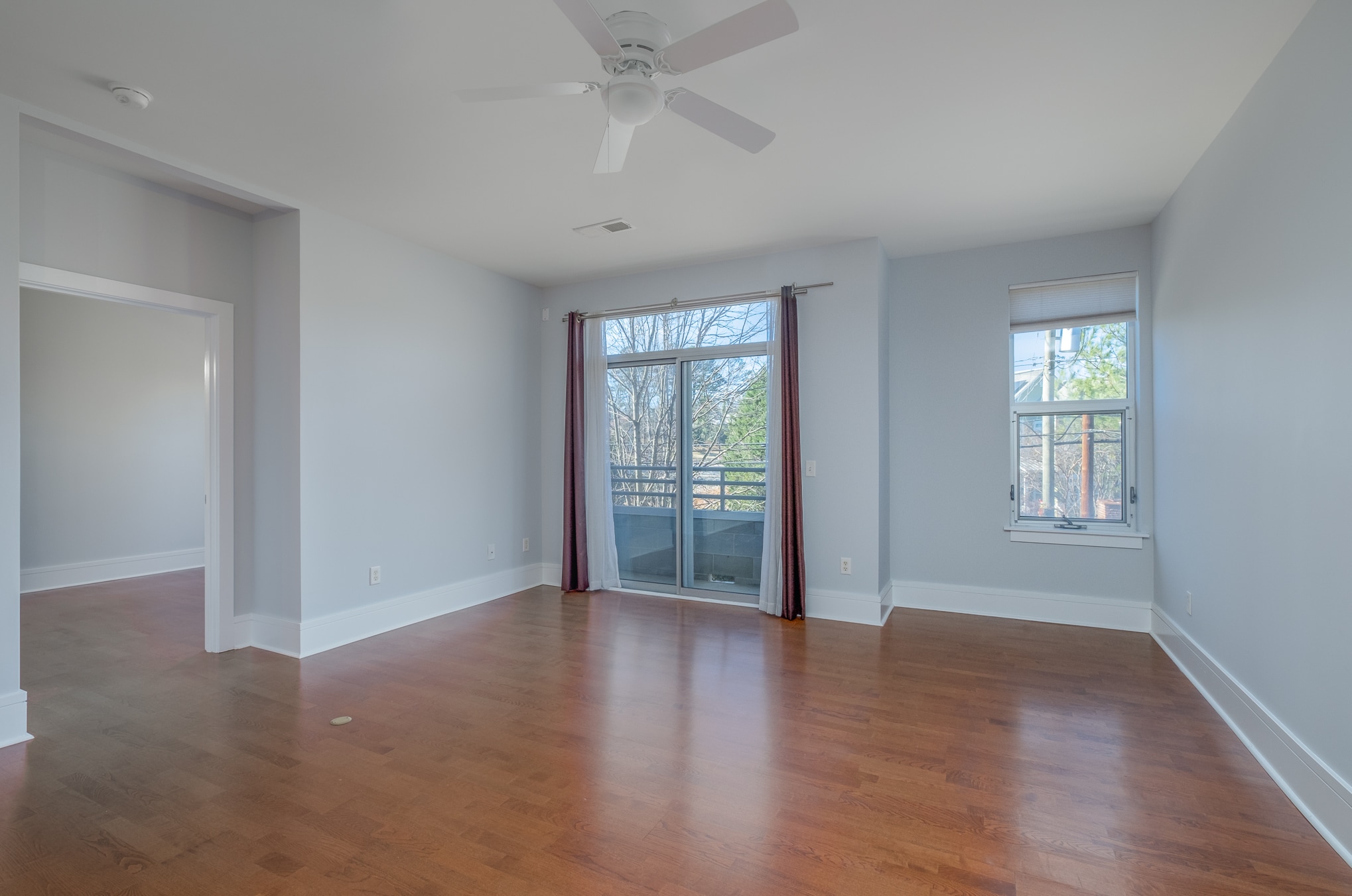 From the kitchen looking at the balcony and living room - 1600 Fulton Ave