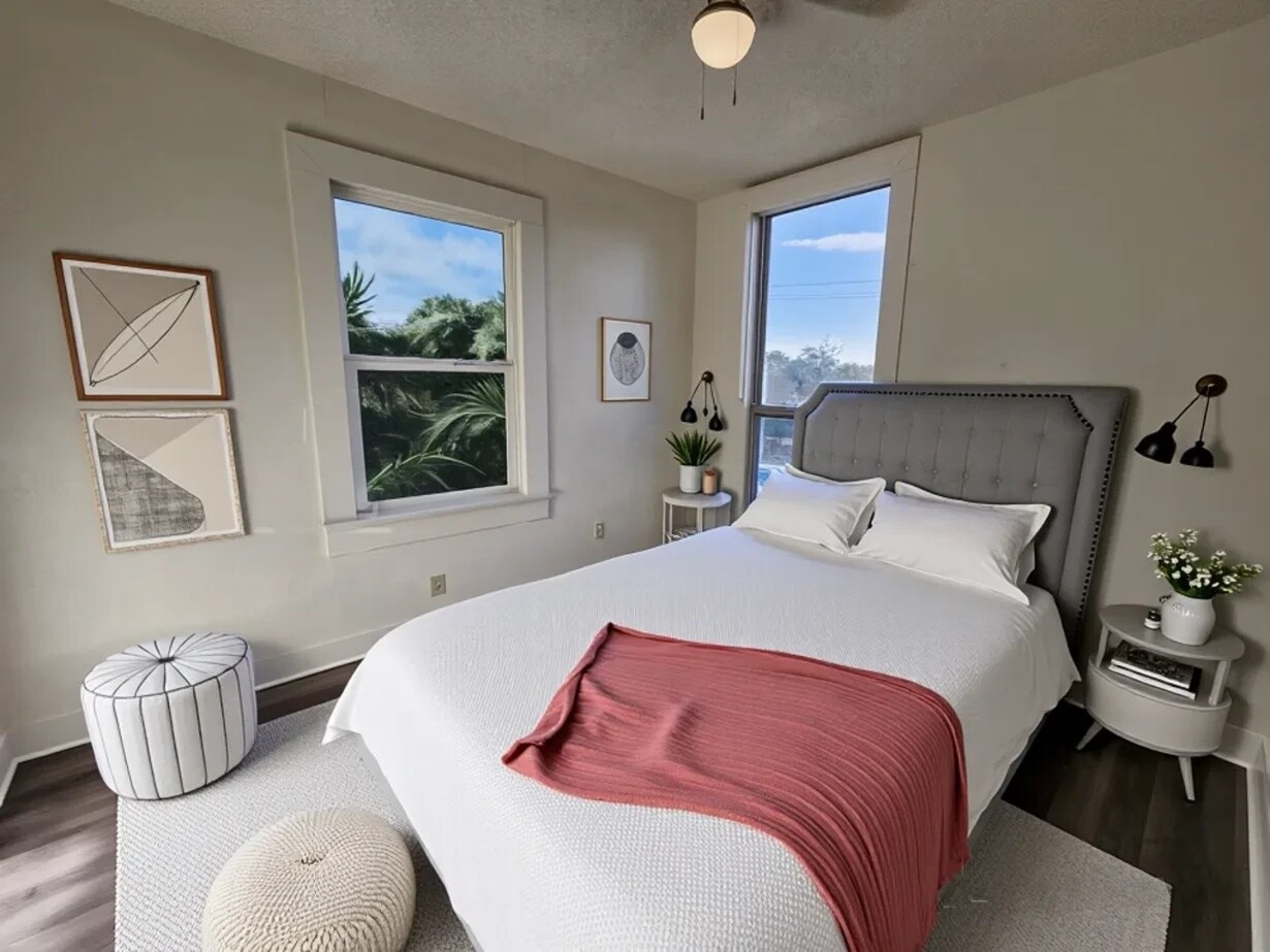 Bedroom 1 (virtual stage) - 544 Grant St